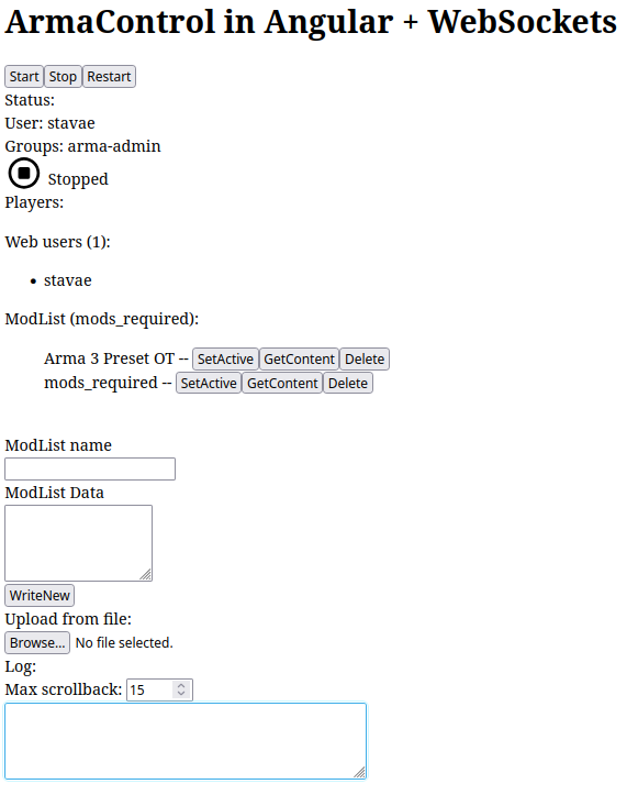 Arma 3 control UI developer art